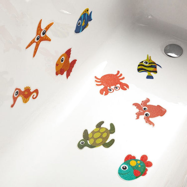 Anti Slip Bathroom Decals - Aquatic Animals B