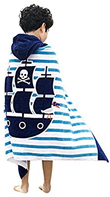 Hooded Children's Towel - Pirate Ship