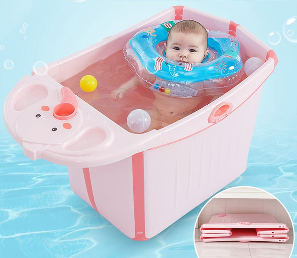 Large Foldable baby tub - Green