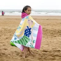 Hooded Children's Towel - Mermaid