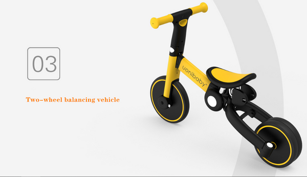 4-in-1 Convertible Push/Pedal Tricycle, Balance Bike & Trolley