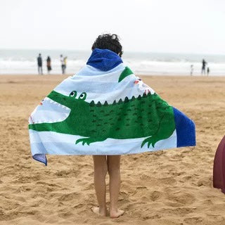 Hooded Children's Towel - Alligator 2