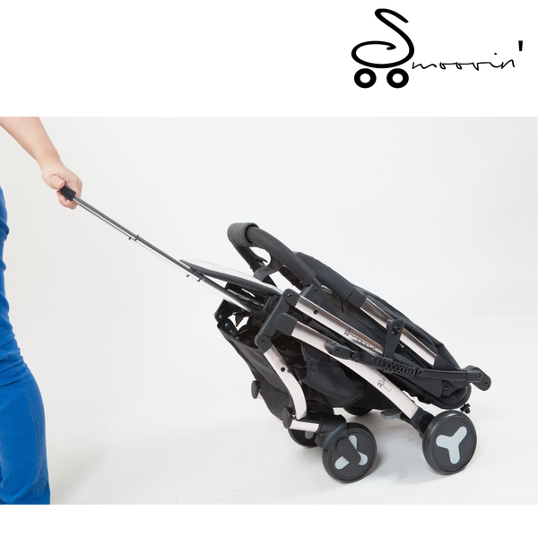 Smoovin Compact Travel Stroller - Salt and Pepper