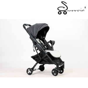 Smoovin Dark Gray Black Frame Compact Stroller