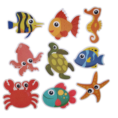 Anti Slip Bathroom Decals - Aquatic Animals B