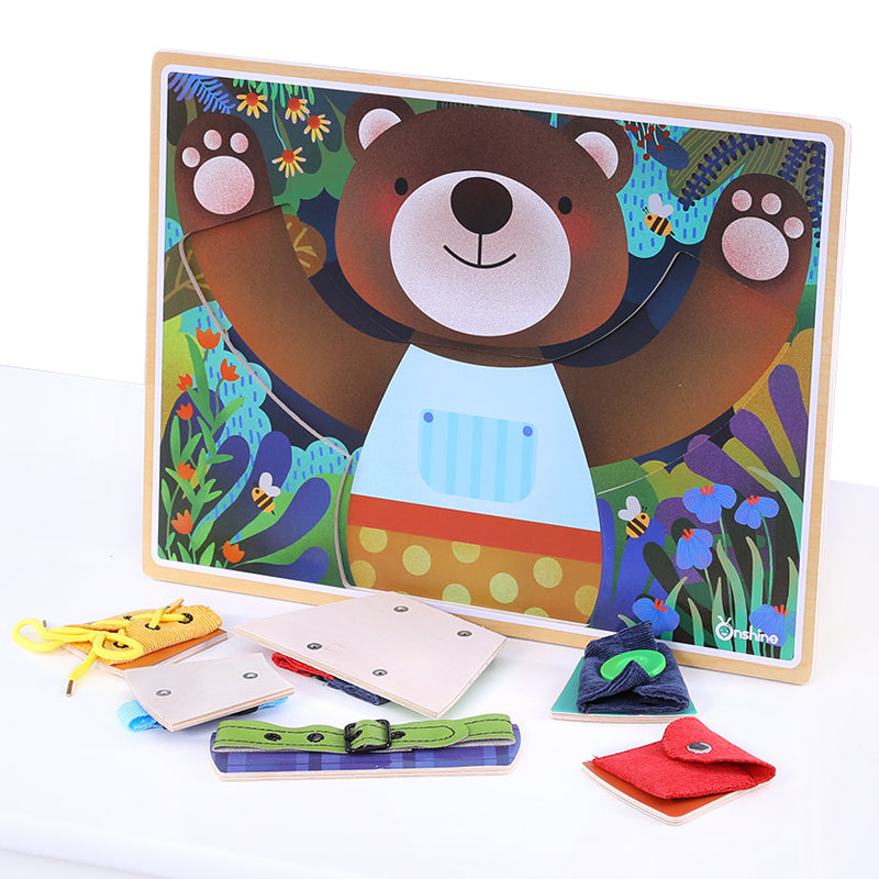 Dress the Teddy Skills Busy Board