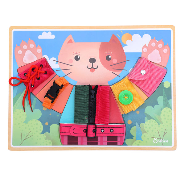 Dress the Kitty Skills Busy Board