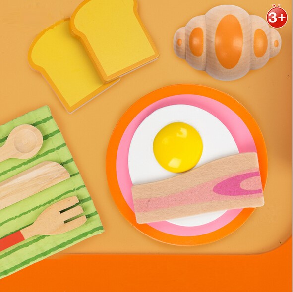 Children's breakfast food tray set