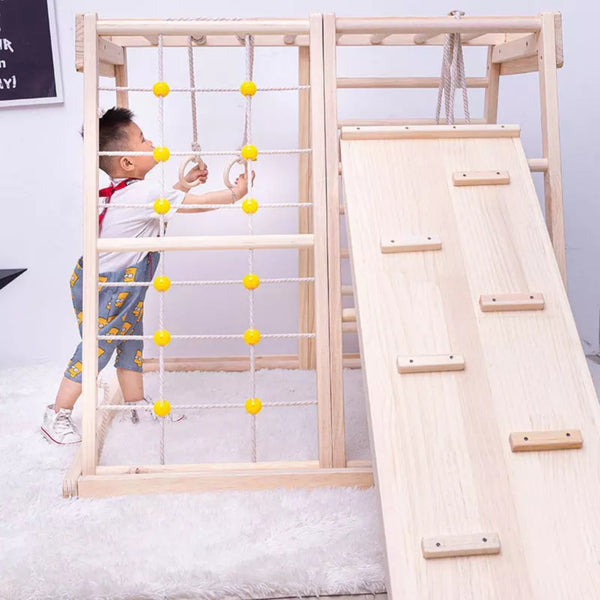 Indoor wooden playground