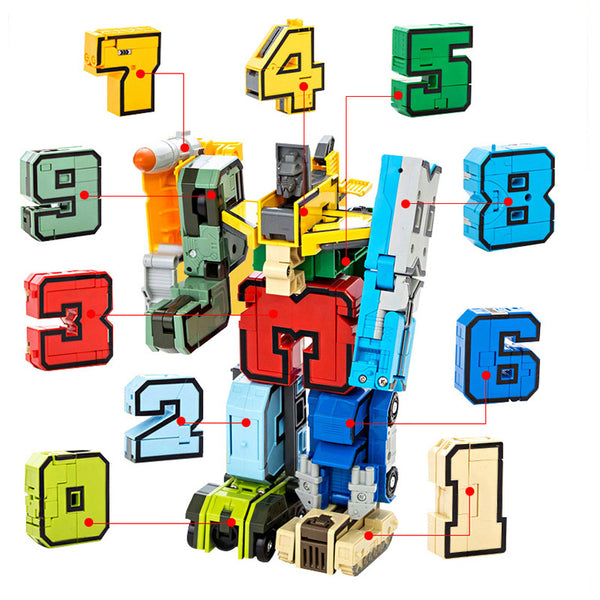 15 - in - 1 Number and Sign Robots