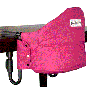 Guzzie+Guss Hook-on high chair Pink